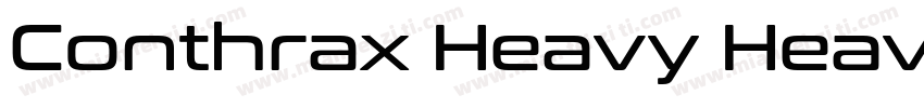 Conthrax Heavy Heavy字体转换